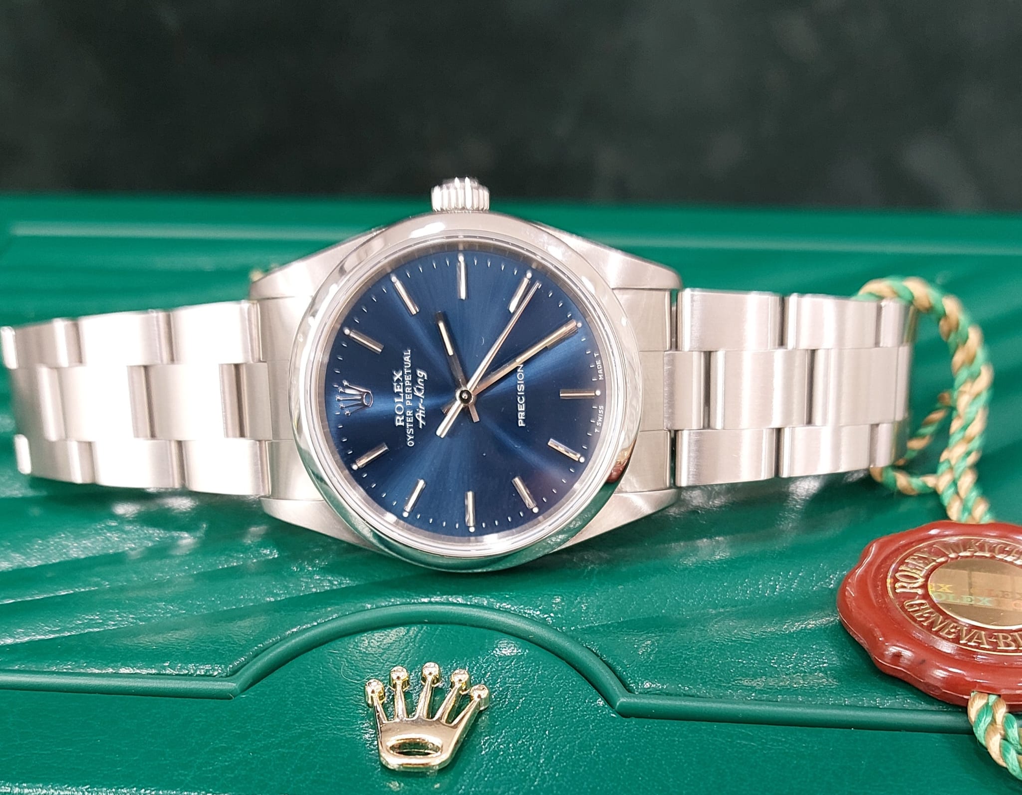 Rolex air sale king quadrante blu